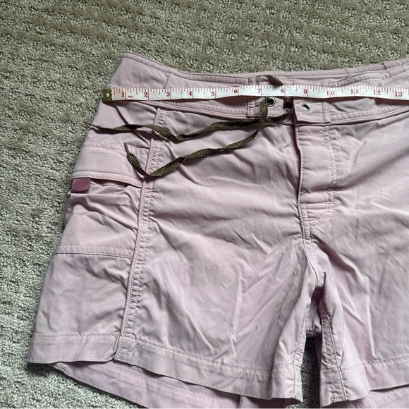 Patagonia Women's Nylon Shorts Size 8 Pink Front-tie With Pockets - Picture 7 of 9